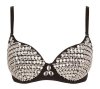 Błyszczący sex biustonosz z cyrkoniami glossy Cottelli 75B